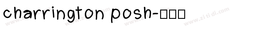 charrington posh字体转换